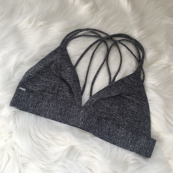 PINK Victoria's Secret Other - VS PINK Strappy Sports Bra L NWT Gray